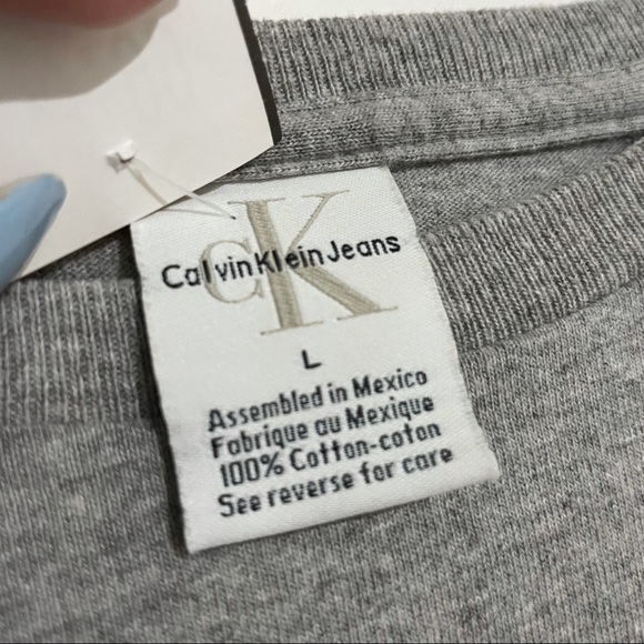 Vintage Gray Calvin Klein Jeans Tee - Picture 3 of 3